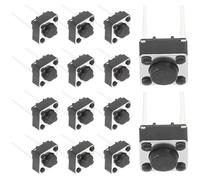 Yardenfun 100 Pezzi Micro Interruttore per Pcb Pulsante Touch Resistente in Plastica per Progetti Elettronici e Controllo Leggero