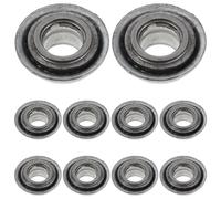 Yardenfun 12 Pezzi Cuscinetti Ruote per Sedia Rotelle con Forcella Anteriore Parti di Ricambio per Carrozzine e Scooter Anziani Cuscinetti Silenziosi per Movimento Fluido e Manovrabilità