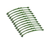 Yardenfun 12 Pezzi Supporti per Piante Pomodoro Regolabili in Plastica Verde Gabbie da Giardino Deformabili per Rampicanti Accessori Resistenti per Orto e Piante Rampicanti