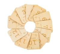 Yardenfun 12pezzi Cartoline Di Crescita Legno Per Ragazzo Ragazza Slices Decorativi Per Registrare Le Tappe Di Crescita Per Foto e Ricordi Speciali Per Regali e Shower