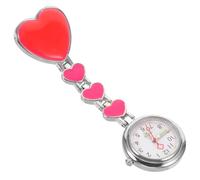 Yardenfun 1pezzi Orologio Da Tasca Infermiera Creativo Con Quattro Cuori Luminoso Orologio Da Medico Da Appendere Per Uso in Struttura Sanitaria Regalo Donna Accessorio Infermiere