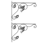 Yardenfun 2 Ganci da Parete per Piante, staffe per cestini sospesi Resistenti, Gancio per mangiatoia per Uccelli, campanelli a Vento, Lanterne per Interni ed Esterni, Parete, terrazzo, Alberi, Patio,