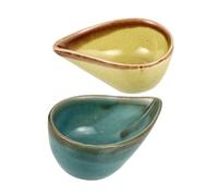 Yardenfun 2 Pezzi Ciotole in per Essenziali e Maschere Colorate Verde e Blu Superficie Liscia e Facile da Design Elegante e Resistente per Uso Domestico