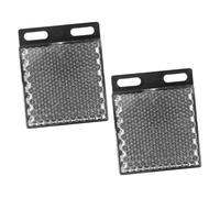 Yardenfun 2 Pezzi Pannello Riflettente Quadrato Retroreflective Large per Sensori Fotoelettrici Visibilità Notturna Resistente Outdoor Compatibile con Sensori Automazione