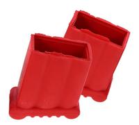 Yardenfun 2 pezzi Piedini Scala Antiscivolo in Gomma Rosso Protezione Piedino Scaletta Resistenti e Silenziatori Accessori per Scale con Copripiedi Antiscivolo Facili da Installare