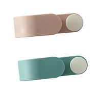 Yardenfun 2 Pezzi Porta Scope Adesivo da Parete Gancio Mop in ABS TPE Supporto Antiscivolo e Resistente per Bagno Cucina Garage Facile da Installare su Superfici Lisce e Pulite