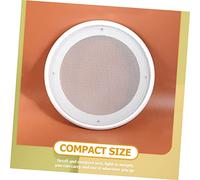 Yardenfun 2 Pezzi Protettiva per Altoparlanti Auto Copertura Decorativa in Mesh Bianca per Sostituzione Altoparlante Veicolare Facile Installare e Resistente