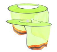 Yardenfun 2 pezzi Protezione Solare per Casco con Visiera Rete Ombrellone Riflettente Alta Visibilità per Caschi da con Protezione Napoletana Traspirante Colore Neon Colore Colore Casuale
