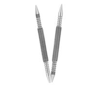 Yardenfun 2 pezzi Punzoni Centrali Molla Carbonio Doppia Testa Strumenti Caricati Molla per Marcatura Precisa e Foratura Senza Martello per Lavori in Legno e Metallo