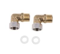 Yardenfun 2 pezzi Raccordo Angolare Rame per Tubazioni Adattatore Flessibile Compatibile con Tubazioni Rame Cpvc Colore Casuale Colore Casuale