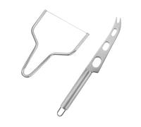 Yardenfun 2 Pezzi Utensili in Acciaio per Tagliare Formaggi Duri Affetta Ergonomico Resistente e Versatile Include Coltello e Affettatrice Antiruggine da Appendere