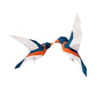 Yardenfun 2 Pz Origami Sculture Di Uccelli Volanti Arte Della Parete Dell'arredamento Del Soggiorno Di Carta 3d Carta Da Parati 3d Arte Della Parete 3d Importa Marmellata