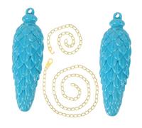 Yardenfun 2 Set di Pendoli per Orologio A Rustici, Sostitutivi Decorativi Tradizionali in Plastica, Parti di Riparazione per Orologi da Parete, Accessori Artigianali Fai da Te