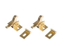 Yardenfun 2 Set Serrature Gomito in Ottone con Viti di Montaggio Chiusure Resistenti per Finestre Porte e Armadi Accessori Finestra Antiruggine e Facili da Installare