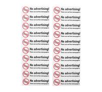 Yardenfun 20 adesivi autoadesivi per cassetta postale "Vietato l'ingresso a posta indesiderata o volantini" - Avviso per cassetta postale esterna, casa, ufficio, delle lettere