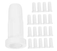 Yardenfun 20 pezzi Copripiedi per Ruote Lettino Tappi Protettivi in Plastica Bianco Durevoli e Silenziatori per Mobili e Culla Accessori Versatili con Funzione Antirumore e Ripiano