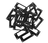 Yardenfun 20 Pezzi Portatarghette Vintage in Metallo Nero per Mobili Cornici Portanome Facili da Installare per Armadi Ufficio Cucina e Biblioteca Stile Retrò Multifunzionale