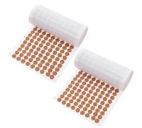 Yardenfun 2000 pezzi Cerchi Adesivi in Sughero Autoadesivi Paracolpi Tondi per Mobili e Porte Armadio Protezione Antirumore e Antiscivolo per Casa e Ufficio