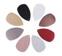 Yardenfun 20pezzi Earrings Faux Leather for Diy Jewelry Accessories Color Random for Girls and Women