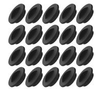 Yardenfun 24 Pezzi Coperchio per Aperture da 1,5 Pollici in Plastica Nera, Protegge i Nutrienti e Mantiene Stabili Le Radicazioni per Coltivazione Indoor
