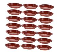 Yardenfun 24 Pezzi Vassoi per Sottovasi in Plastica Marrone con Design Antisgocciolamento Sottovasi Rotondi per Vasi da Vassoio per Balcone e da Pulire e Manutenere