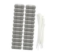 Yardenfun 24pezzi Filtri Per Lavatrice Inossidabile Con Fascette Rete Per Impedire Bloccare Delle Impurità Durante Lavaggio Compatibile Con Sifoni e Scarichi Standard