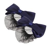 Yardenfun 2Pcs Tornante Dei Del Panino Netto Barrette Dei Del Panino Netto Clip Delle Donne Retine Per Delle Donne Dell'Arco Dei Panino Dei Arco