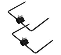 Yardenfun 2pezzi Stabilizzatore a Inserimento in Ferro Robusto Picchetto da Giardino per Bandiere e Ombrelli Supporto per Asta Gancio da Pastore Compatibile con Vari Tubolari Esterni