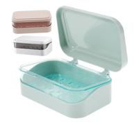 Yardenfun 3 Pezzi Portasapone da Viaggio in Abs Robusto e Portatile Scatola Contenitore per Bagno e Doccia Design Semplice e Drenante Adatto e Dormitorio Colori Blu Rosa Bianco