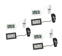 Yardenfun 3 Set Termometro Incassato Per Frigorifero E Incubatrice Mini Elettronico Per Misurazione Temperatura E Umidità Da E 2 Pezzi * 3