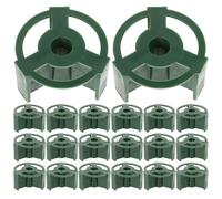 Yardenfun 30 Inserti cilindrici per vasi da Tomba in cimitero - Supporto in plastica per Fiori con 4 Fori - Accessori per vasi da Tomba per Il Memorial Day e Il cimitero