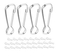 Yardenfun 30 Pezzi Ganci Scatto in per Resistenti con Meccanismo per Fissaggio Accessori Compatti e Portatili per Bandiere da e Outdoor