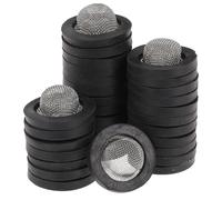 Yardenfun 30 pezzi Guarnizioni con Filtro Rete Acciaio e Rondelle in Gomma Rinforzata per Rubinetti e Tubazioni Giardino Kit di Riparazione Ingresso Tubo Antigoccia Facile Installazione