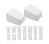 Yardenfun 36 pezzi Scatole Popcorn in Carta Bianco Minimalista Contenitori Leggeri per Snack Patatine e Hamburger per Feste Tema Cinema
