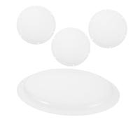 Yardenfun 4 Pezzi Copertura Lampada LED in Plastica con Protezione Antiappannamento Diffusore per Plafoniere Bagno e Cucina Sostituzione Facile per Lampadine Spot