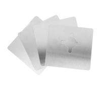 Yardenfun 4 pezzi Kit Pz Piastra Rinforzo Serratura Porta in Acciaio Inox Spessore Rinforzato per Fissare Serrature Allentate Compatibile con Maniglia Interna Soluzione Sicura per Porte con