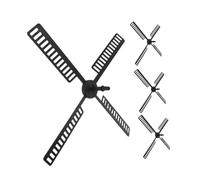 Yardenfun 4 Pezzi Mulino Vento in Plastica Resistenti e Impermeabili Ricambio per Mulino da Giardino Esterno da Cortile Media Colori Duraturi e Antisbiadimento