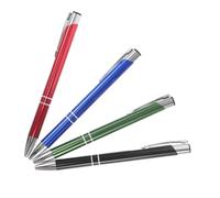 Yardenfun 4 Pezzi Penne Sfera Retrattili Metallo per Insegnanti e Studenti Scrittura con Precisa Design Elegante e Durevole per Ufficio e Cerimonie Nero Blu Verde