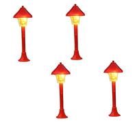 Yardenfun 4 Set Lampioni Miniatura Led Delle Decorazione Micro Paesaggio Accessori Per Mini Casa E Miniatura