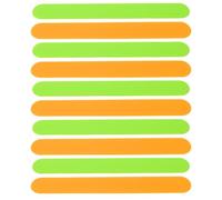 Yardenfun 40 abbassalingua per esame orale per bambini, in plastica liscia, per igiene orale a casa, logopedia e forniture sanitarie per la scuola, 5,75 pollici, verde e arancione