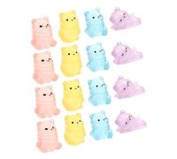 Yardenfun 40 Pezzi Miniature Resin Bear Figurines Glow in The Dark Luminous Tiny Animals For Desk Car Dollhouse Fairy Garden Decor