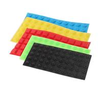 Yardenfun 5 Pezzi Adesivi Braille con Puntini in Rilievo Autoadesivi per Persone con Bassa Vista Supporto Tattile per Accessibilità e Orientamento Quotidiano