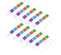 Yardenfun 50 Pezzi Bandiere Segnaletiche da Esterno Resistenti alle Intemperie con Picchetto per Giardino Mappatura Terreni e Addestramento Cani per Marcatura Confini e Rilievi Rapidi