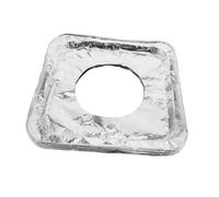 Yardenfun 50pezzi Coperture Quadrate Monouso in Alluminio Per a Gas Protettori Resistenti Al Calore Rivestimenti in Alluminio Per Catturare Olio, Grasso e Fuoriuscite Di Cibo