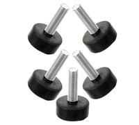 Yardenfun 5pezzi Piedini Livellatori Per Mobili in Gomma Piedini Di Livellamento Regolabili Di Montaggio Con Cuscinetti Antivibranti Supporto Stabile Per Tavoli e Sedie