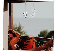 Yardenfun 6 Pezzi Decorazioni da Parete in con Appendini in Charm per e Stelle Blu per Decorazione Murale e