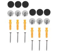 Yardenfun 6 Pezzi Di Gancio Per Specchio Senza Cornice Clip Per Pannello In Vetro Clip Per Appendere Lo Specchio Del Bagno Per