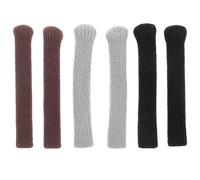 Yardenfun 6 pezzi Manicotti Antiscivolo per Occhiali da Grigio Nero e Scuro Compatibili con Tempi per Occhiali per Massima Stabilità e Comfort