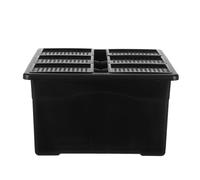 Yardenfun 6 Pezzi Scatola per Piante Vassoio da Giardinaggio Interno Crescente Vassoio Container Che coltiva idroponico Black