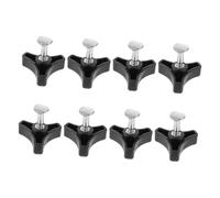 Yardenfun 8 Pezzi Bulloni e Dadi Manopola Triangolare per Manico Rasaerba in ABS e Ferro Accessori Resistenti e Leggeri per Riparazioni e Sostituzioni Pratiche